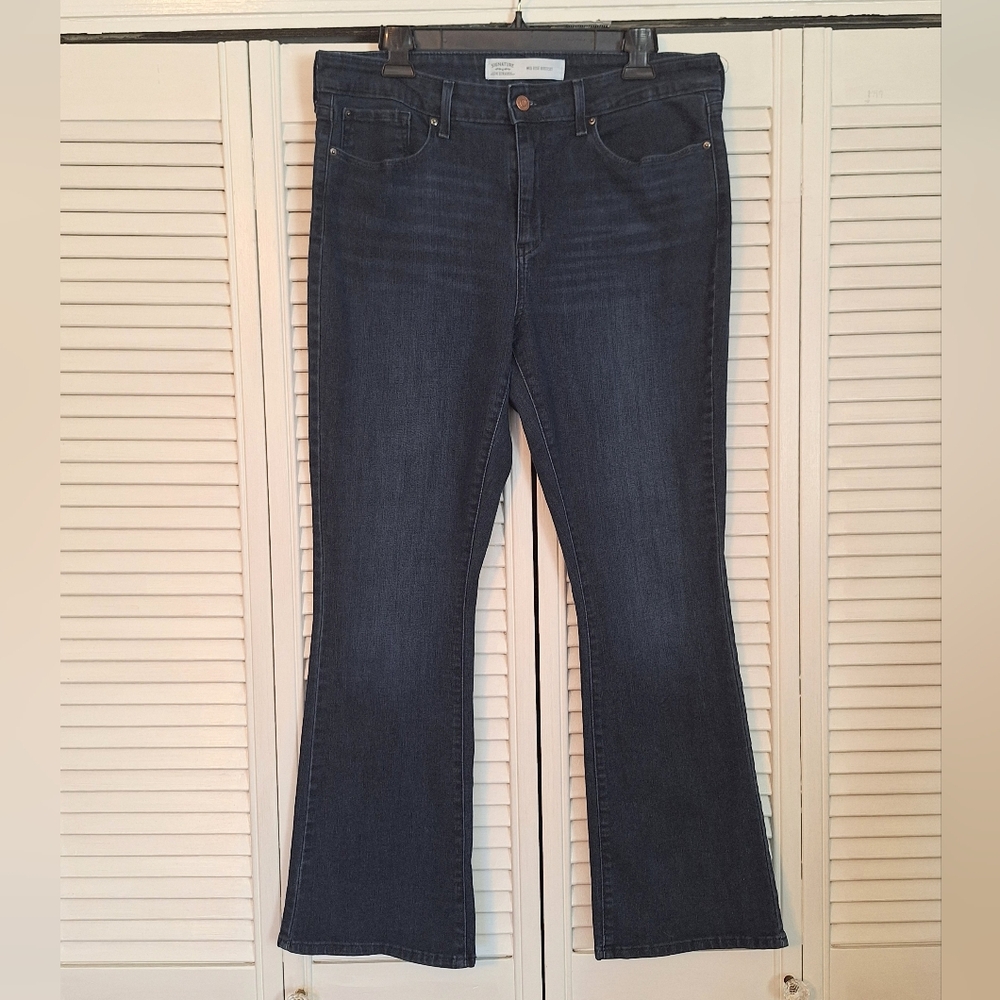 Levis Mid Rise Bootcut Dark Wash Jeans Sz 33 *Y - Picture 1 of 6